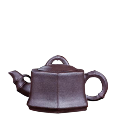 紫泥六方竹功夫茶具